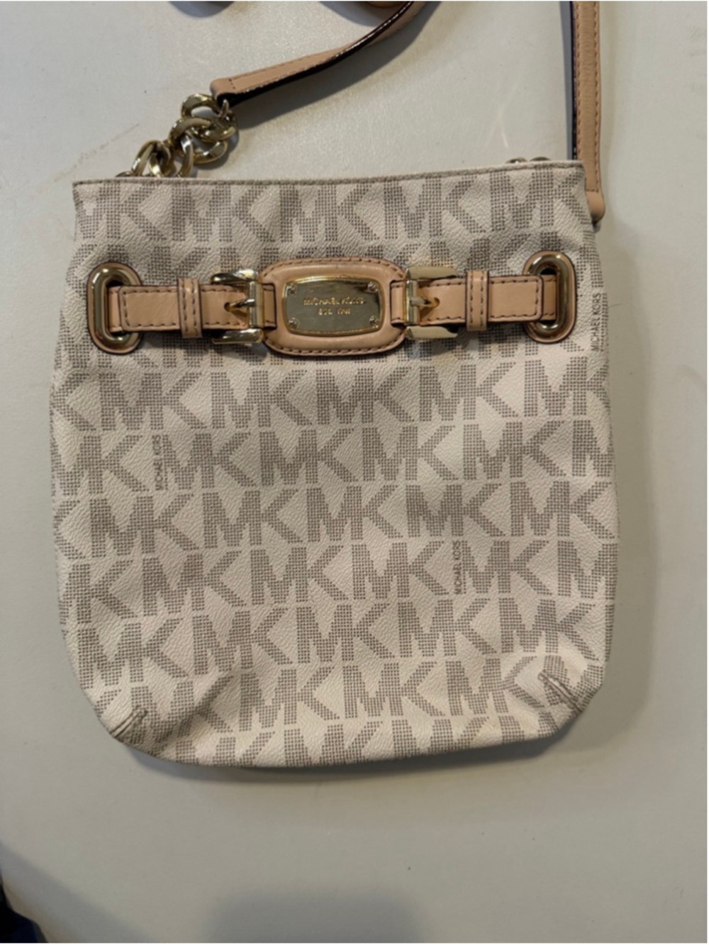 Michael Kors Crossbody Bag White Beige One Size
